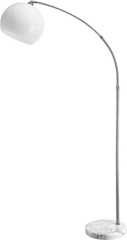 Design Bogenlampe Höhenverstellbar 190-210cm Schwenkbar Marmorfuß Fußschalter Stehlampe Stehleuchte Bogen Leuchte