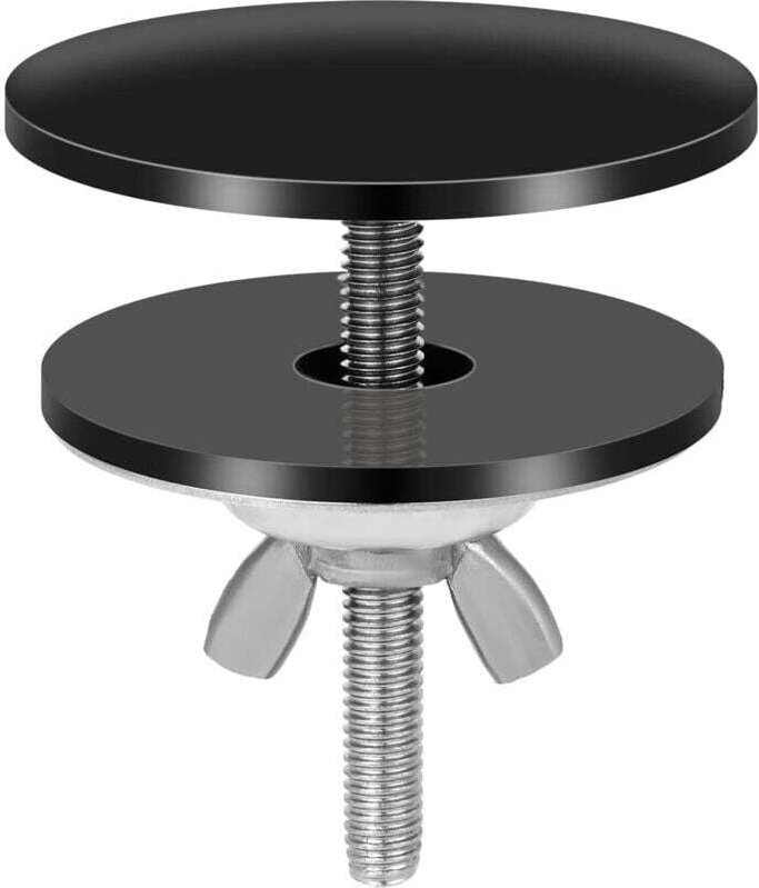 Schwarze Wasserhahn-Abdeckung, 5 cm Edelstahl, wasserdicht - RAPANDA