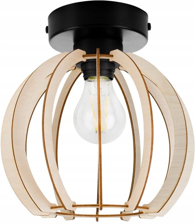 Deckenleuchte, Wandleuchte, Holzschirm, Led