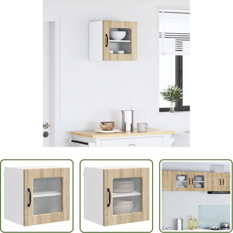 vidaXL Küchenregal - Küchenschrank Sonoma-Eiche 40 x 31 x 40 cm Holzwerkstoff