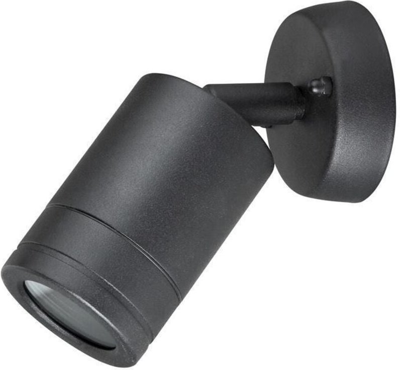Olimp Außen-Garten-Wandleuchte 1xGU10 schwarz IP44 208781 Goldlux