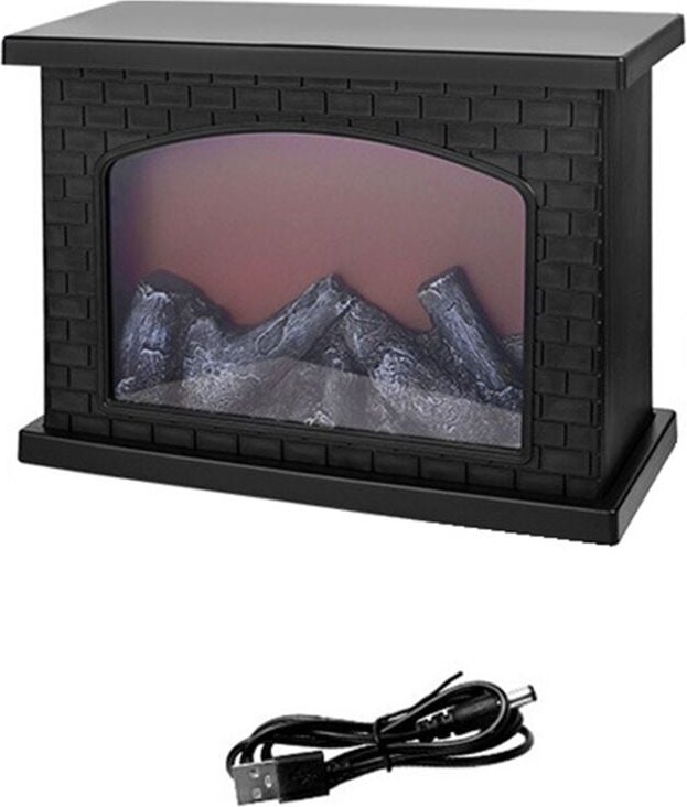 Simulierte Flamme Lampe Nacht Retro Atmosphäre Dekoration Kamin Europäischen Stil Ornamente Platz