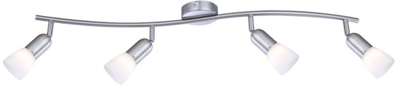 Decken Spot Strahler Lampe Leuchte Beleuchtung Nickel Glas Licht