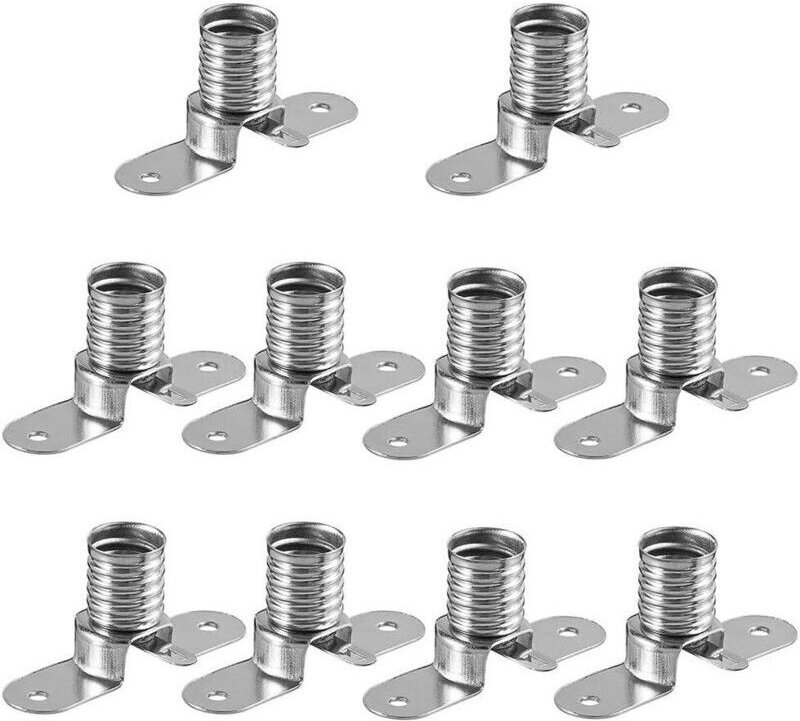 E10-LED-Lampen, Lampensockel, 10 Schraubfassungen für elektrische Prüfgeräte im Haushalt