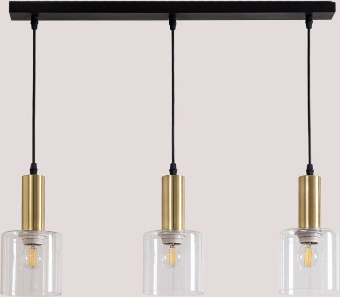 Sklum - Deckenleuchte aus Eisen und andalusischem Glas Schwarz