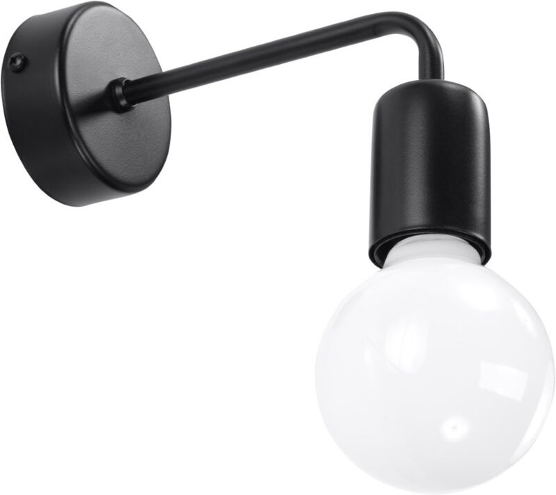 ORALIA Wandleuchte 1 E27 Schwarz LUMILO 03.127.06