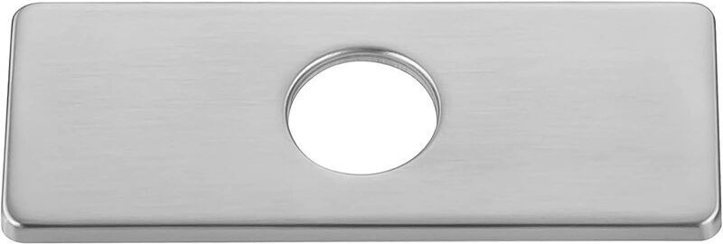 Perforierte Platte für Küchenspülenarmatur, Waschbecken, Armaturenrosette aus gebürstetem Nickel