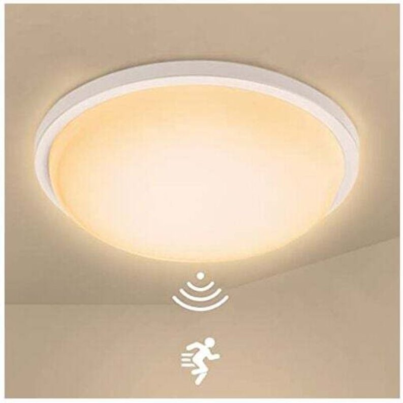 Plafonnier LED 15 W mit Détecteur von Mouvement, Plafonnier LED Moderne Rond mit IP44, wasserdicht, für Salon, Chambre z...