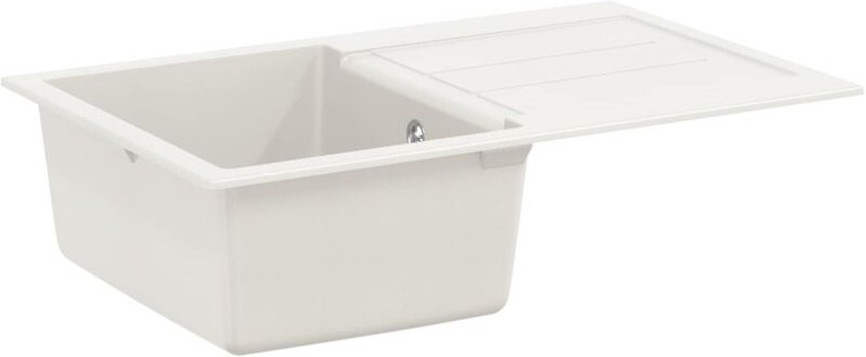 Waschbecken Weiß 780 x 500 mm 80% Quarz und 20% Harz vidaXL