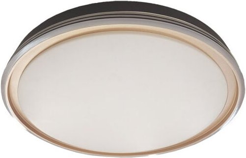 Fabrilamp - Picola Deckenleuchte schwarz/gold led 60 w 3000-4200-6500 k 5400 lm (Ø50 x 50 x 50 x 7 cm) mit Fernbedienung