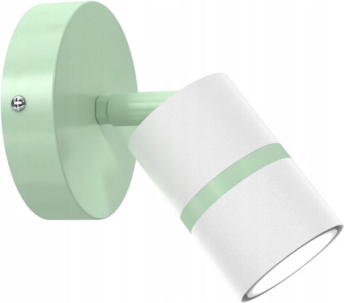 Gu10 verstellbare LED-Kinderwandleuchte, Mintgrün, Weiß