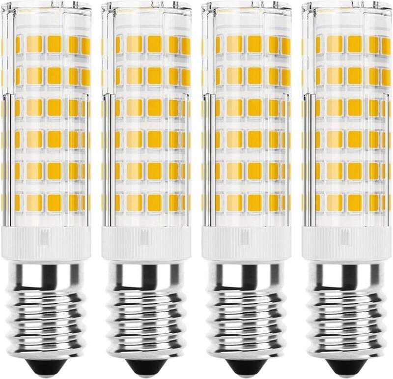 Memkey - 4er-Set E14-LED-Glühbirne, 7 w, 6000 k, kaltweiß, LED-Maisbirne, E14-LED-äquivalente Halogenlampe, nicht dimmba...