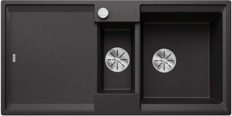 Adira - Silgranitspüle, 100x50 cm, mit Ablaufsteuerung und Zubehör, InFino, Anthrazit 527602 - Blanco