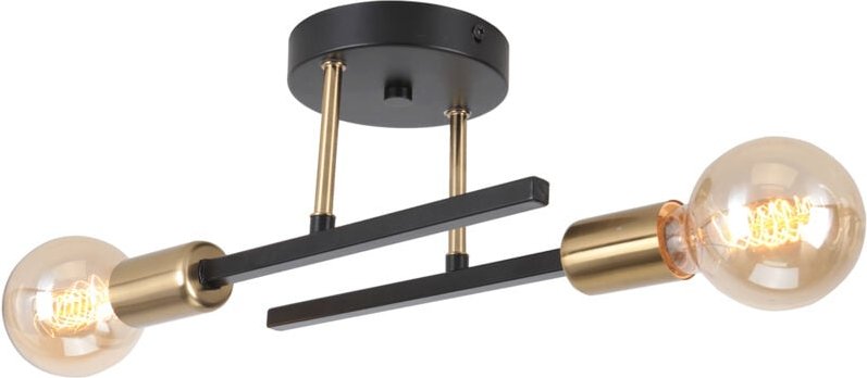 Industrielle Retro Deckenleuchte Metall Deckenlampe Schwarz Pendelleuchte für Schlafzimmer Wohnzimmer Esszimmer Küche