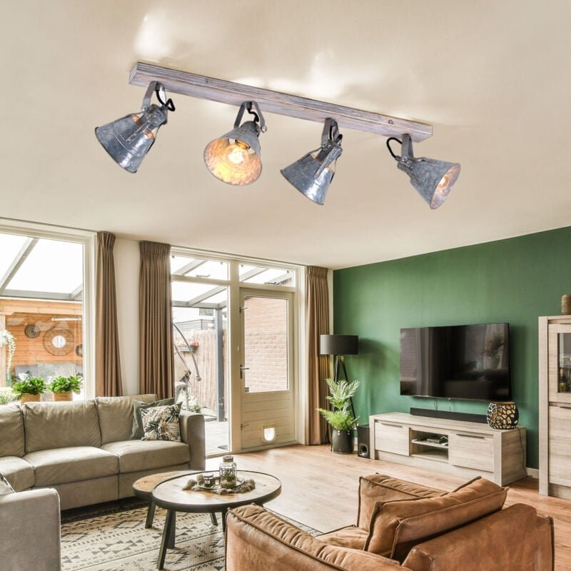 Globo Lighting - vintage Decken Lampe Ess Zimmer Beleuchtung Spot Leuchte verstellbar im Set inkl. led Leuchtmittel