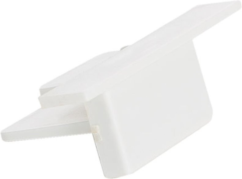 Ledkia - Endkappe für 1-Phasige Einbauschiene aus Aluminuim Weiß