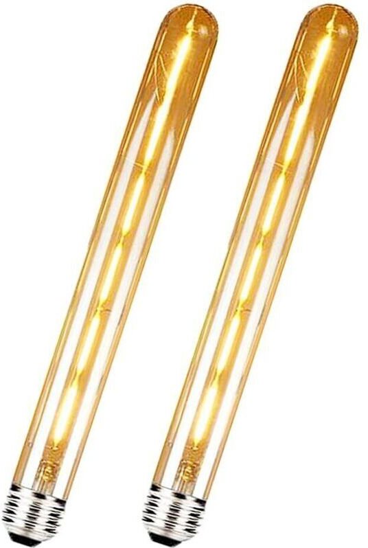 E27 T30 300mm Dekorative LED-Glühbirne, Vintage Retro Industrie Antik Edison Stil, E27 T30, 6W, 600lm, 2700K Warmweiß, 3...