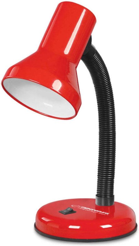 Esperanza schreibtischlampe e27 alatair rot