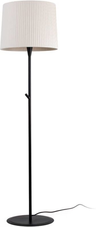 Samba Stehlampe schwarz/Polyesterseide beige 64313-41