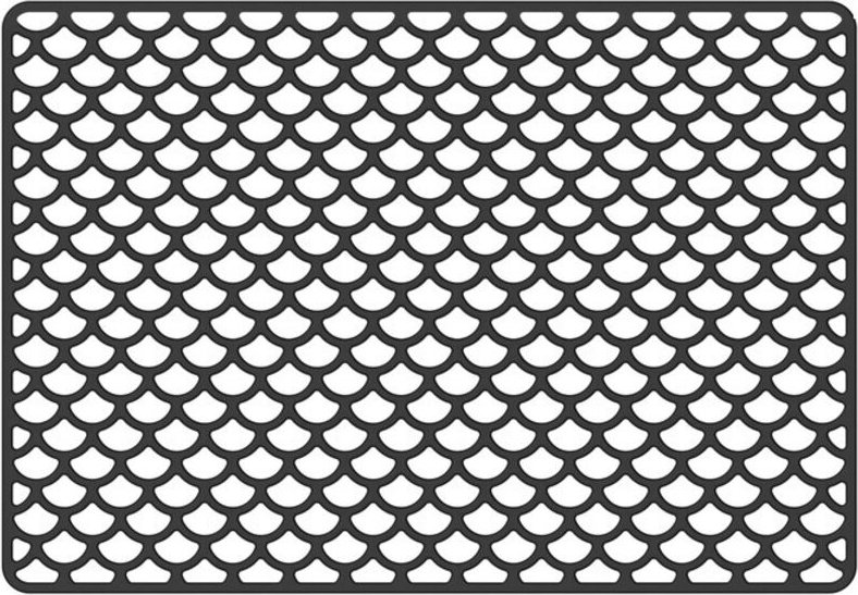 Spülbeckenmatte – Hitzebeständig & rutschfest – Silikon-Schutzmatte – Küche – 46 x 31,7 x 0,9 cm – Schwarz