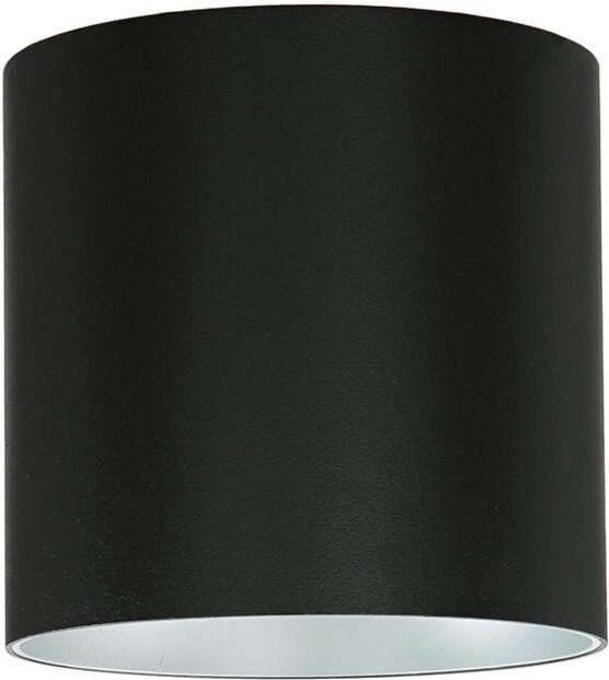 Licht-erlebnisse - Deckenstrahler Schwarz Silber Metall rund Ø12,7cm GU10