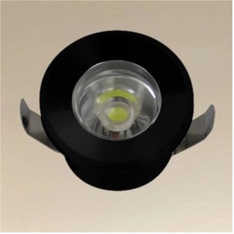 Trade Shop Traesio - Trade Shop - 1W led deckeneinbaustrahler IP20 schwarz mini spot schrittlicht natürliches licht 0029...