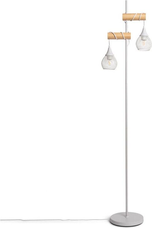 Stehlampe Monah Weiß