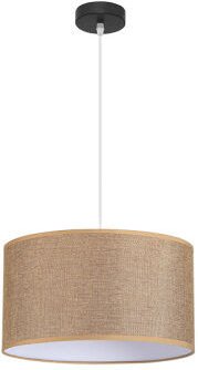 Fabrilamp - abrila akunadecor Kleine Hängeleuchte Modell Jin Braun mit Lampenschirm