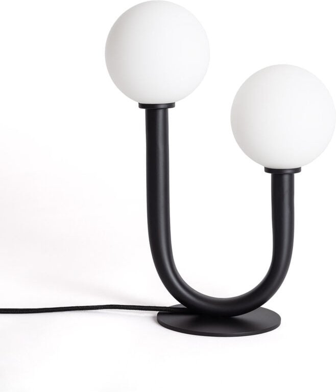 Efectoled - Tischlampe aus Metall und Glas Zeina Schwarz