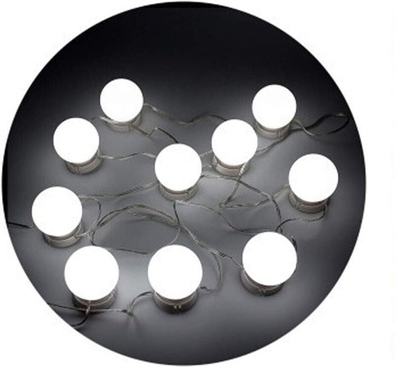 Schminklicht-Set, 10 LED-Schminkspiegelleuchten im Hollywood-Stil für Make-up-Schminktisch mit Dimmer und USB-Netzstecke...