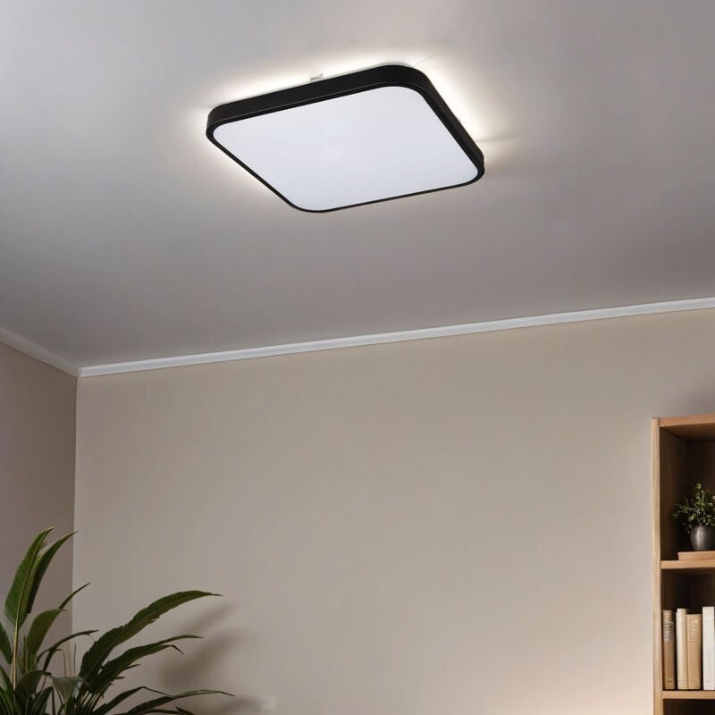 Wandleuchte collin Schwarz Weiß Metall Wohnzimmer