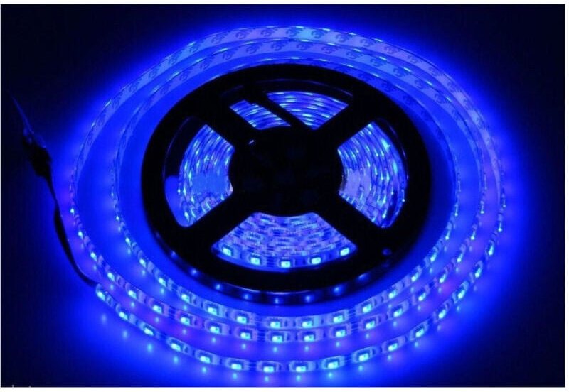 5 m 5050 Flexibler LED-Lichtstreifen, selbstklebend, für Innen- und Außenbereich, IP65, Blau - Ymyny