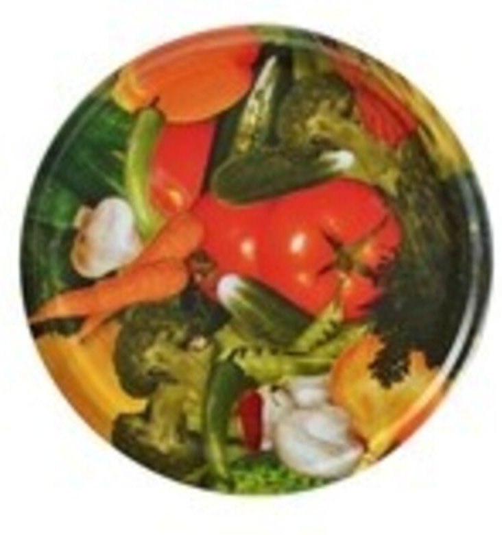 Namensdeckel für Gläser 66 mm - 10 Stück - Obst/Gemüse