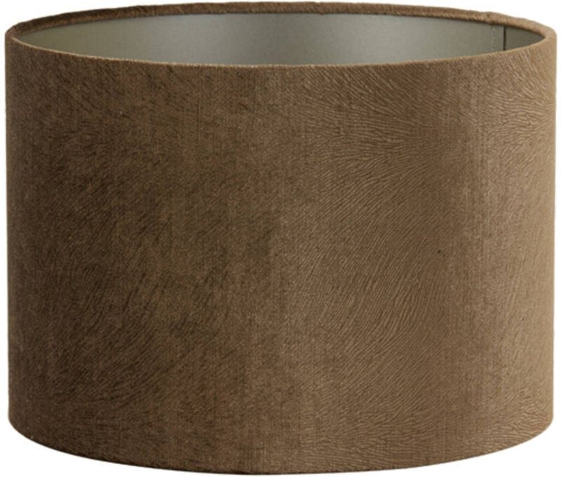 Lampenschirm - Lubis - braun - textil - ø 25cm - - Light&living