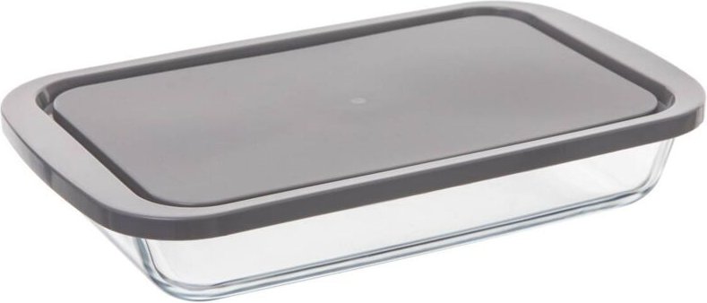 Secret De Gourmet - Rechteckiger Glasbehälter mit Deckel – l 18,10 x b 29 x h 5,10 cm