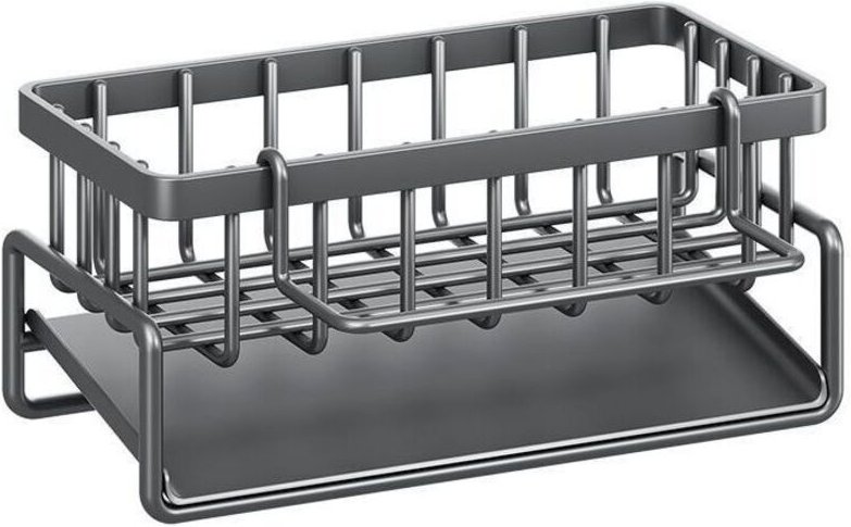 Küchenaufbewahrung und -organisation, Spülbecken-Organizer mit automatischer Abtropfschale für Schwammhalter, Handtuchha...