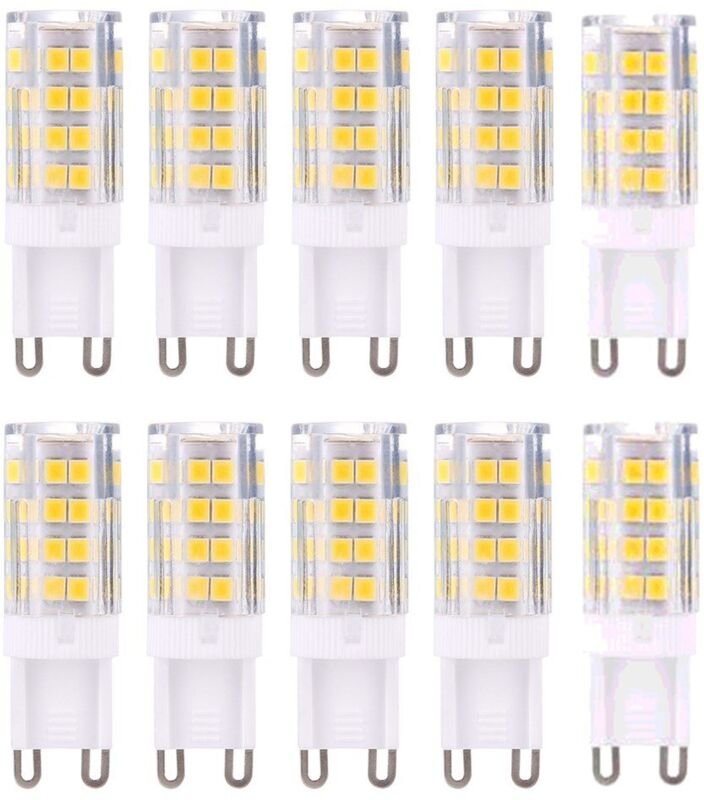 10er-Pack G9-LED-Lampen – Warmweiß 3000 K – Entspricht einer 40-W-Halogenlampe