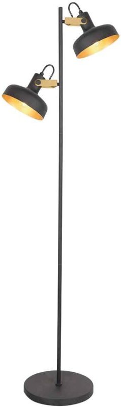 Mexlite - stehlampe - Prato - schwarz - metall - E14 - 4121ZW