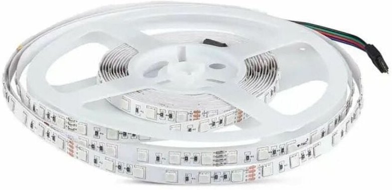 V-tac - Streifen led SMD5050 7W/m Spule 5m 60 LED/m 24V rgb IP20 10mm