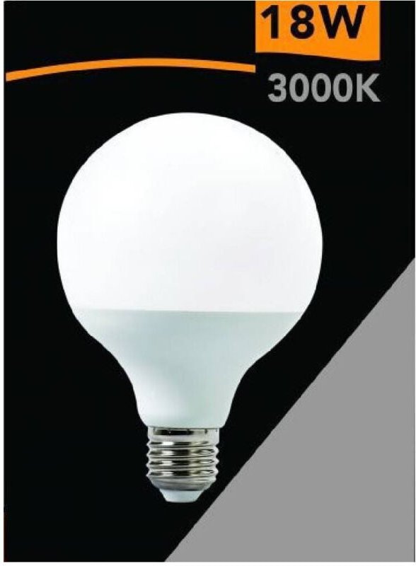 Trade Shop - LED-LAMPE E27 G95 18W KUGELFORM WARMES KALTES NATURWEISSES LICHT G95-09 -