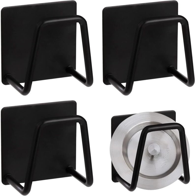 Küchenschwammhalter, selbstklebender Edelstahl-Spülbeckenschwammhalter für Schwämme, Bürsten, Topfdeckel, Geschirrtücher...