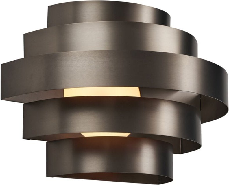Moderne Wandleuchte Gunmetal inkl. led 3-Stufen-Dimmbar - Lines