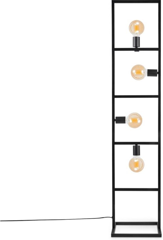 Tischlampe Stehlampe Vintage E27 Wohnzimmer Industriell Design Modern led Retro Schwarz, Stehleuchte 2 - Paco Home