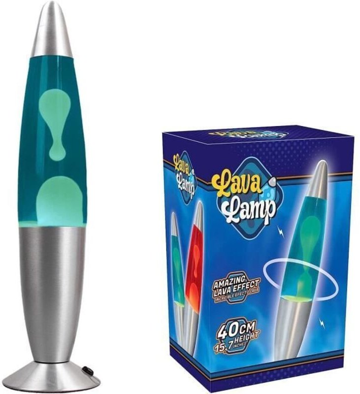 Lavalampe - Magma Lampe - Blau - 40 cm - Glühbirne inklusive