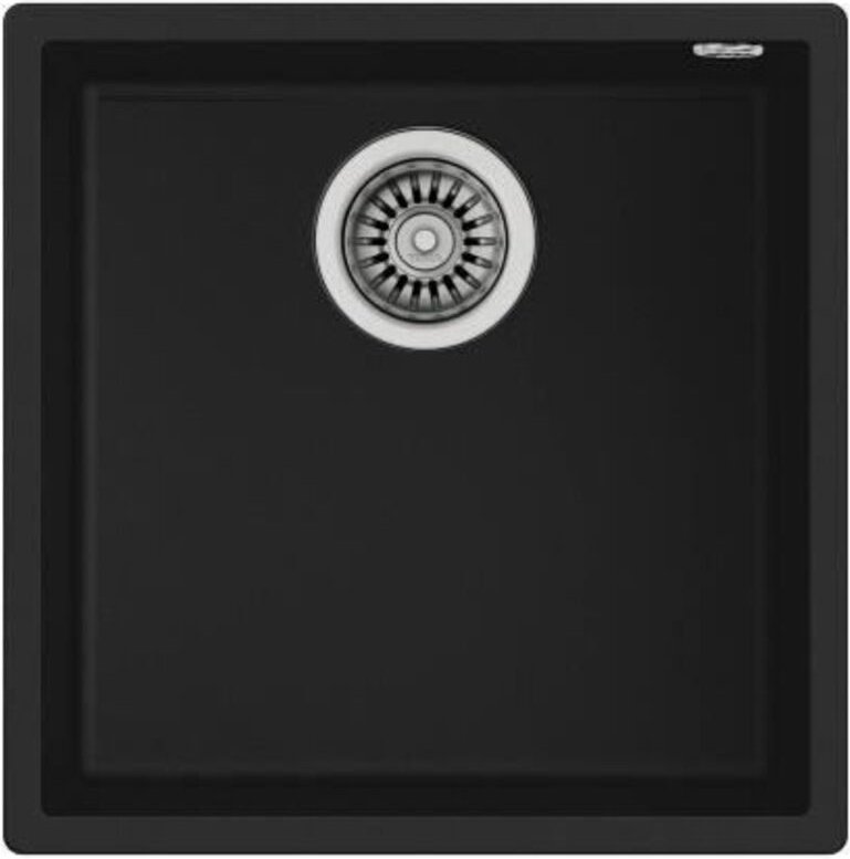 Thumbnail - Spüle - TEKA - Quadrat - 40x40 cm - Tegranite - Schwarz - 1 Becken Unterbau