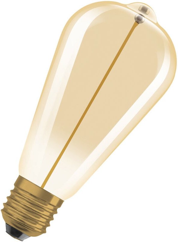 Osram - LED-Lampen, Vintage-Edition, 12 Watts Ersatz, E27, ST64-shape, 2700 Kelvin, Warm weiß, Klares Glas, single Pack
