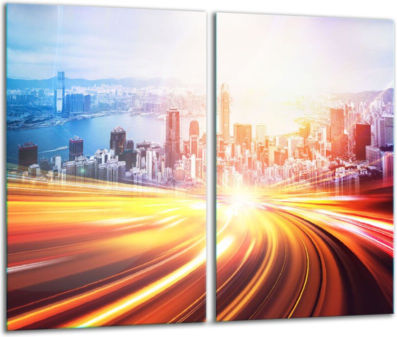 Glashackarton 2x 30x52 Landschachtel