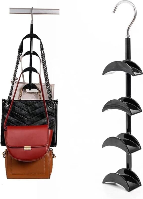 Für drehbare Taschenhaken ist kein Bohren erforderlich. -Multifunktionales Garderoben- und Aufbewahrungsregal für Zuhaus...