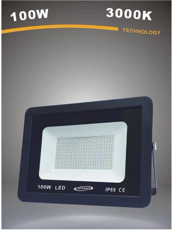 Trade Shop - LED-Außenstrahler 100W schwarz IP65 Licht 6500K 4000K 3000K -