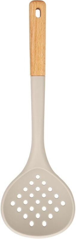 Küchensieb, große Schlitz-Schöpfkelle, hitzebeständig, BPA-frei, antihaftbeschichtet, ideal zum Abtropfen und Frittieren...
